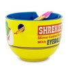 Silver Buffalo Shrek "Shrekies Eyeballs Cereal" 20-Ounce Ramen Bowl and Chopstick Set - 2 of 4