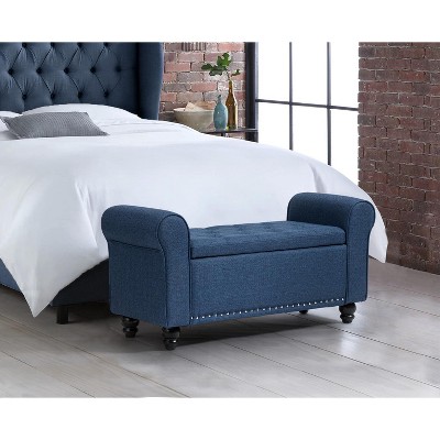 Sonia 43.7" Wide Storage Bench  | ARTFUL LIVING DESIGN
