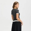 Women's Short Sleeve Layered Ribbed T-Shirt - A New Day™ - 2 of 3