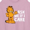 Women's - Garfield - Ask Me If I Care Graphic Racerback Tank - 2 of 4
