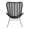 bali & pari Colorado Modern Bohemian Rattan and Metal Accent Chair - 3 of 4