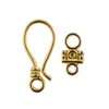 John Bead Must Have Findings Metal Gold 24mm Hook Clasps for Jewelry Making Findings, 5 Pieces - 2 of 4