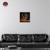 Notoriart Whiskey and Vintage Hat Bar Cart Art For Men Framed - 2 of 4