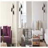67" Fiona 3-Light Matte Black Track Tree Lamp with Matte Brass Accents - Novogratz x Globe: Metal Shade, ETL Listed, Push Button Switch - 4 of 4