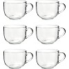 Amici Home Tazotta Coffee Mug, Tempered Clear Italian Glassware, Dishwasher  and Microwave Safe, 22 Ounce Capacity, Set of 6