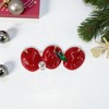 Unique Bargains Christmas Brooches YNCP7335 Alloy Dripping Wax Red 2.09"x0.79" 1 Pc - 2 of 4