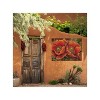 Cottage Garden West of The Wind Desert Flare Orange, Green 40 x 30 Inch Waterproof Gallery Wrapped Canvas, Outdoor Garden, Yard, Patio All Weather - 2 of 2