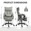155° Reclining Office Chair Ergonomic Gaming Chair with Footrest - 4 of 4