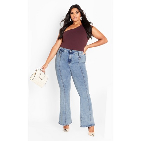 Plus Size Jeans For Women 2x-5x City Chic Womens Plus Size Asha1