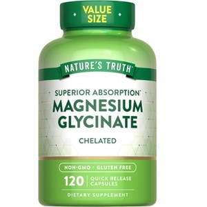Nature's Truth Magnesium Glycinate 200mg | 120 Capsules - 1 of 4