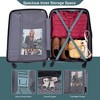 3 PCS Expandable PC Lightweight Luggage Sets Suitcase with Two Hooks, 360° Spinner Wheels and TSA Lock  21"25"29" - ModernLuxe - 4 of 4