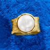 Ross-Simons 11.5-12mm Cultured Button Pearl Ring in 18kt Yellow Gold Over Sterling - 4 of 4