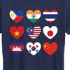 Women's - Instant Message - AAPI Heart Flags Short Sleeve Graphic T-Shirt - 2 of 4