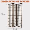 Legacy Decor Room Divider Privacy Screen Partition Shoji Style 6 ft Tall - 2 of 4