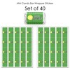 Big Dot of Happiness You Got Served - Tennis - Mini Candy Bar Wrapper Stickers - Baby Shower or Tennis Ball Birthday Party Small Favors - 40 Count - 4 of 4