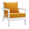 WestinTrends Avalon Outdoor Modern HDPE Patio Club Chairs with Deep Seat Cushions (Set of 2) - 4 of 4