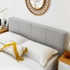MAYEERTY Platform Bed Frame - Upholstered Padded Headboard, 12 Wood Slats & Center Support Leg - 4 of 4