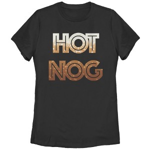 Women's CHIN UP Christmas Hot Nog T-Shirt - 1 of 3