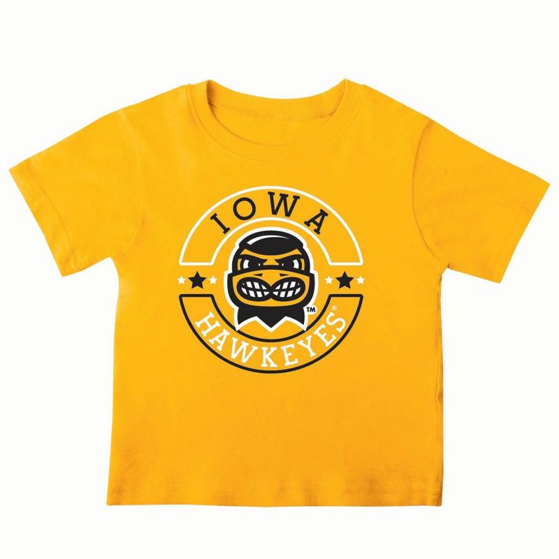 NCAA Iowa Hawkeyes Toddler Boys&#39; 2pk T-Shirt, 3 of 4