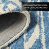NICOLE MILLER NEW YORK Mod Damask Chambray Handcrafted Area Rug - 4 of 4