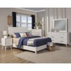 Alpine Furniture Flynn Mid Century Modern Nightstand, 18" W x 15" D x 26" H, White - 2 of 2