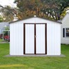 NicBex 8x10 FT Outdoor Storage Shed with 2 Integrated Punched Vents,Metal Outdoor Shed with Apex Roof,Storage Sheds for Garden - 2 of 4