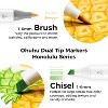 Ohuhu Alcohol Markers Brush Tip: 48-Color Double Tipped Art Marker Set for Artist Adults Coloring Illustrations -Honolulu -Brush & Chisel -Refillable - 2 of 4