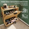 Modern Slim Entryway Shoe Storage Organizer - 3 of 4