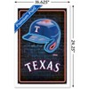 Trends International MLB Texas Rangers - Neon Helmet 23 Framed Wall Poster Prints - 3 of 4