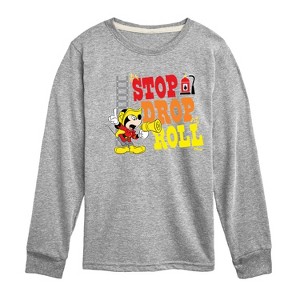 Boys' - Disney - Firefighter Mickey Long Sleeve Graphic T-Shirt - 1 of 4