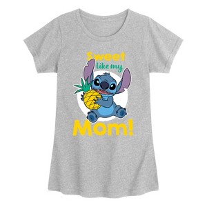 Girls' - Disney - Sweet Like My Mom- Youth Girls Short Sleeve T-Shirt Fitted Short Sleeve Graphic T-Shirt - 1 of 3