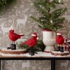 Melrose Santa Boot Cardinal Bird Figurine (Set of 3) - 3 of 4