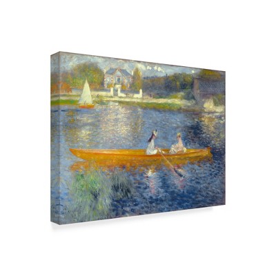 Trademark Fine Art -pierre Auguste Renoir 'the Skiff' Canvas Art : Target