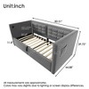 Kumasinova Twin Bed Frame with Headboard,Upholstered Storage Twin Bed Frames with USB/Type-C Charging,Velvet Bed Frame Twin with Hydraulic Lift - 2 of 4
