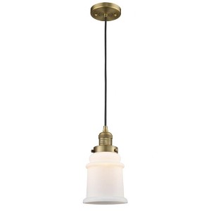 Canton - 1 Light Cord Hung Mini Pendant In Industrial Style-10 Inches Tall and 6 Inches Wide - 1 of 1