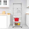 Origami RB-03 6 Shelf Open Styled Home Organizational Deco Rack Bookshelf, White - 4 of 4