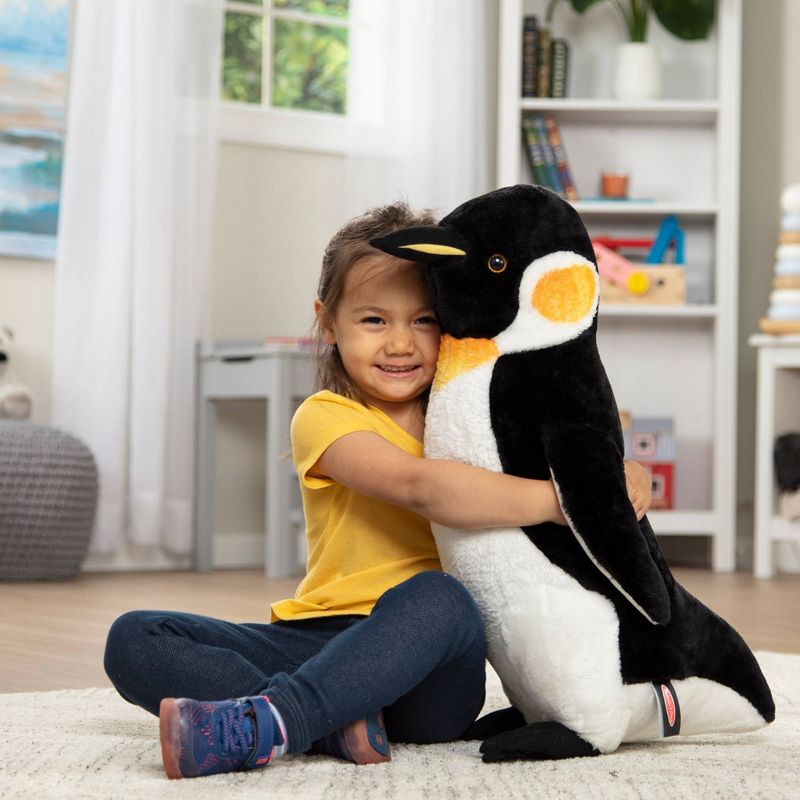 Melissa &#38; Doug Giant Penguin - Lifelike Stuffed Animal (nearly 2 feet tall), 3 of 11