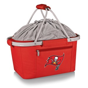 NFL Tampa Bay Buccaneers Metro Basket Collapsible Tote by Picnic Time Red - 19.53qt - 1 of 4