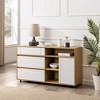 NicBex Sideboard Buffet Cabinet Classic Style Storage Cabinet with 2 Drawers Cabinet with Open Space Kitchen Pantry for Dining Room - 2 of 4