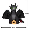 Gemmy Airblown Inflatable Toothless How to Train Your Dragon Universal, 6 ft Tall, Multicolored - 3 of 4