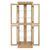 FONTOI Wine Rack, Wine Rack with Wood Frame for Toy Display in Living Room, Kitchen, Pantry, Oak, 24.21"*12.2"*71.26" - 2 of 4