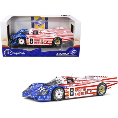 Porsche 956LH RHD #8 Follmer - Morton - Miller "Spirit of America" 24H of Le Mans (1986) Competition 1/18 Diecast Car by Solido