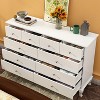 Hitow 10 Drawer Horizontal Dresser with Round Metal Knobs Modern Chest of Drawers - 2 of 4