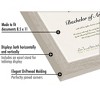 Americanflat 8.5x11 Diploma Frame with Shatter-Resistant Glass - Set of 2 - Document Frame with Engineered Wood - Legacy Collection - Driftwood - 3 of 4