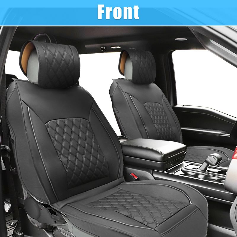 Unique Bargains Front Seat Cushion Cover for Dodge for Ram 2 Pcs, 2 of 7