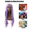 Unique Bargains Women's Curly Wigs 28" with Wig Cap - 2 of 4
