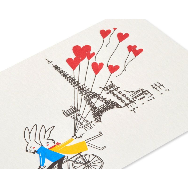 Rabbit Couple on Bike Card - PAPYRUS, 6 of 7