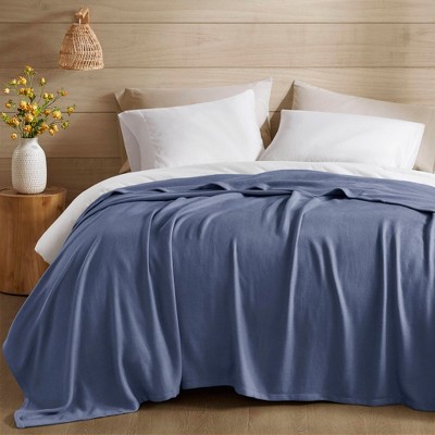 Luxury Bamboo Cotton Blanket – Oversized, Breathable, Jacquard Weave for All-Season, Eco-Friendly Comfort