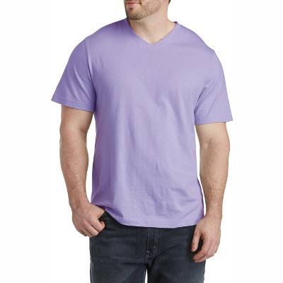 Harbor Bay Slub Knit V-Neck T-Shirt - Men's Big and Tall