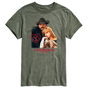 Men's - Yellowstone - Rip And Beth Montana Valentine Short Sleeve Graphic T-Shirt - 1 of 4